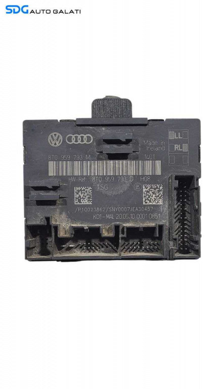 Unitate Modul Calculator Control Confort Portiera Stanga Fata Audi A4 2009 - 2016 Cod 8T0959793M 8T0...