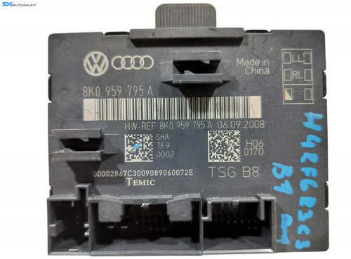 Unitate Modul Calculator Control Confort Portiera Stanga Spate Audi A4 B8 2008 - 2016 Cod 8K0959795A...