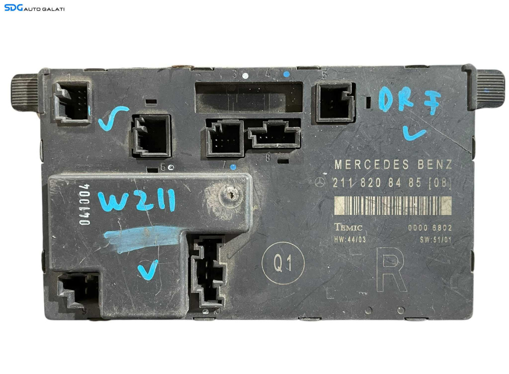 Unitate Modul Calculator Control Confort Usa Portiera Dreapta Fata Mercedes Clasa E Class W211 2002 - 2009 Cod 2118208485 A2118208485 [LR0432]