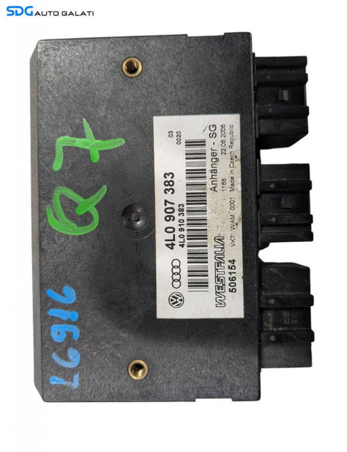 Unitate Modul Calculator Control Cui Carlig Remorcare Tractare Audi Q7 2007 - 2015 Cod 4L0907383 [L6...