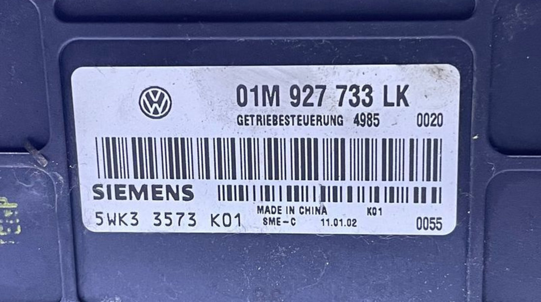 Unitate Modul Calculator Cutie Viteze Automata 4 Trepte VW Golf 4 1.6 SR 1998 - 2006 Cod 01M927733LK