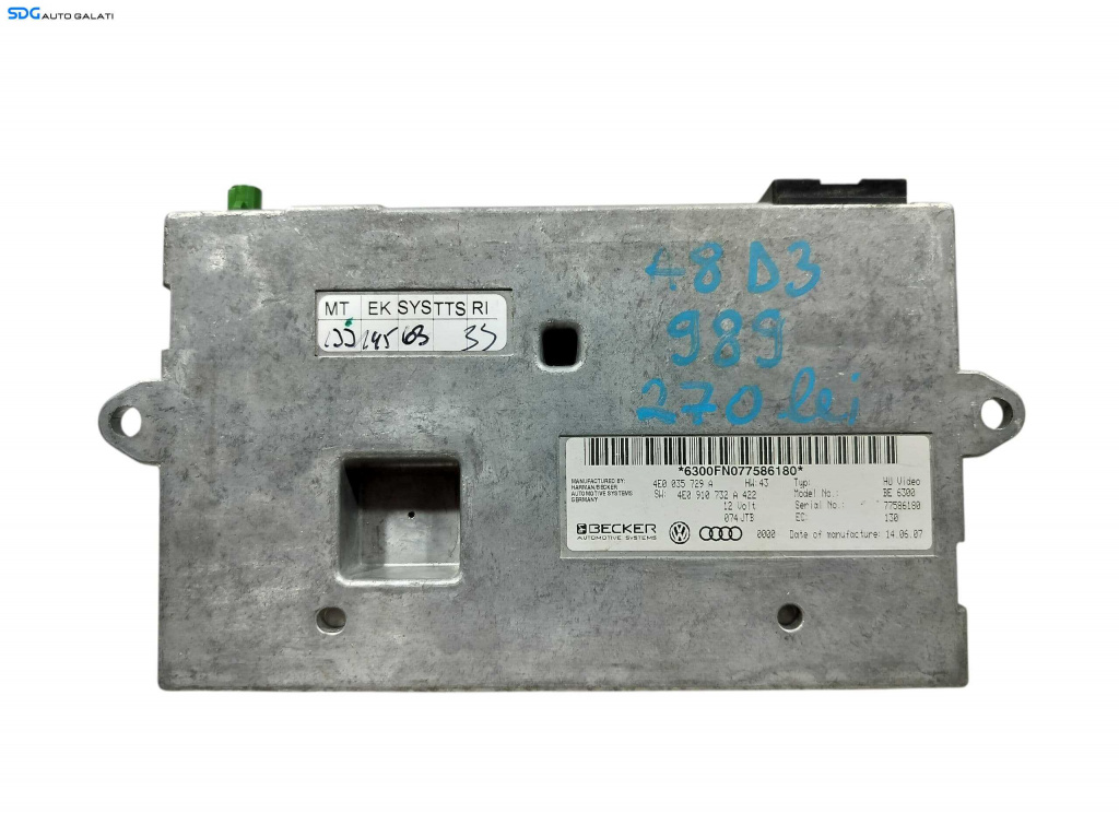 Unitate Modul Calculator Interfata MMI Audi A6 C6 4F 2004 - 2011 Cod 4E0035729A 4E0910732A [LC1069]