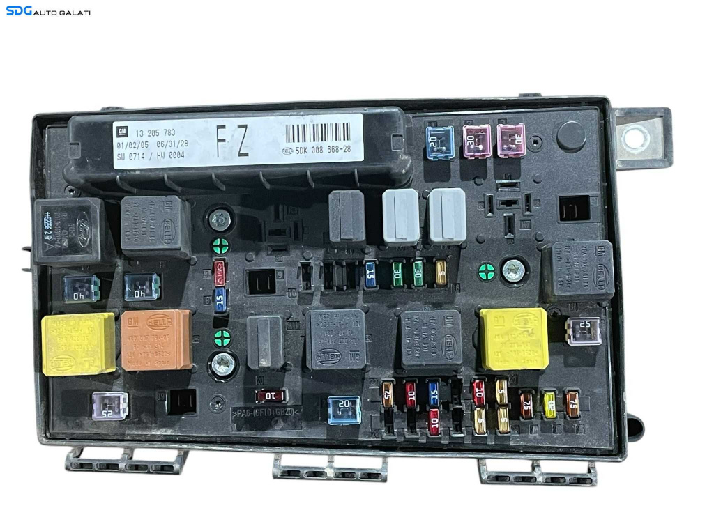 Unitate Modul Calculator Panou Tablou Sigurante Relee Opel Zafira B 2005 - 2011 Cod 13205783FZ 13205783 [LR0404]