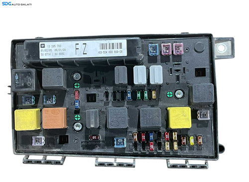 Unitate Modul Calculator Panou Tablou Sigurante Relee Opel Astra H 2004 - 2010 Cod 13205783FZ 132057...