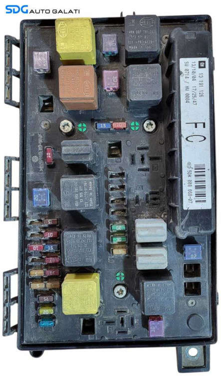 Unitate Modul Calculator Panou Tablou Sigurante Opel Zafira B 2005 - 2011 Cod 13191126 13191126FC [LS0061]