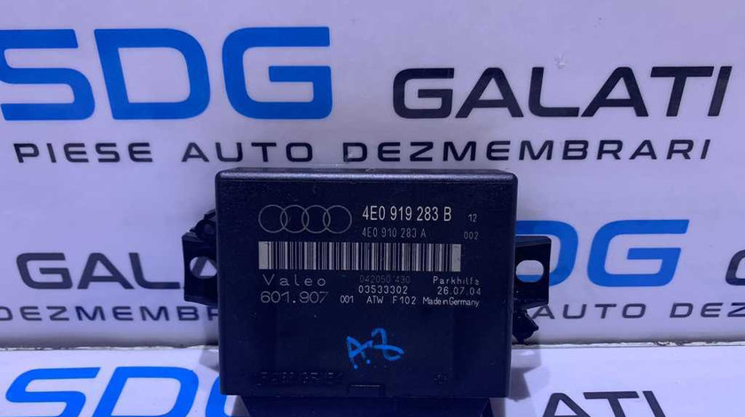 Unitate Modul Calculator Parktronic Senzor Senzori Parcare Audi A8 D3 2002 - 2010 Cod 4E0919283B 4E0910283A