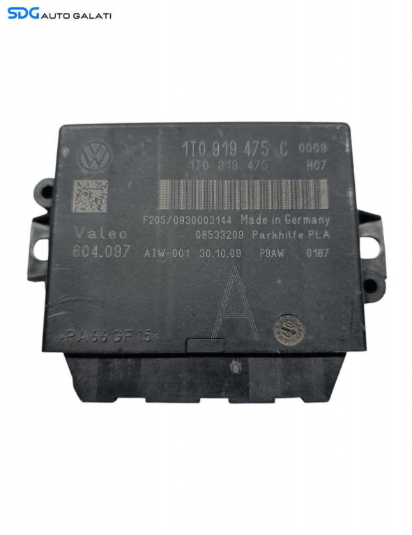 Unitate Modul Calculator PDC Senzor Senzori Parcare Volkswagen Passat CC 2008 - 2012 Cod 1T0919475C [L6731]