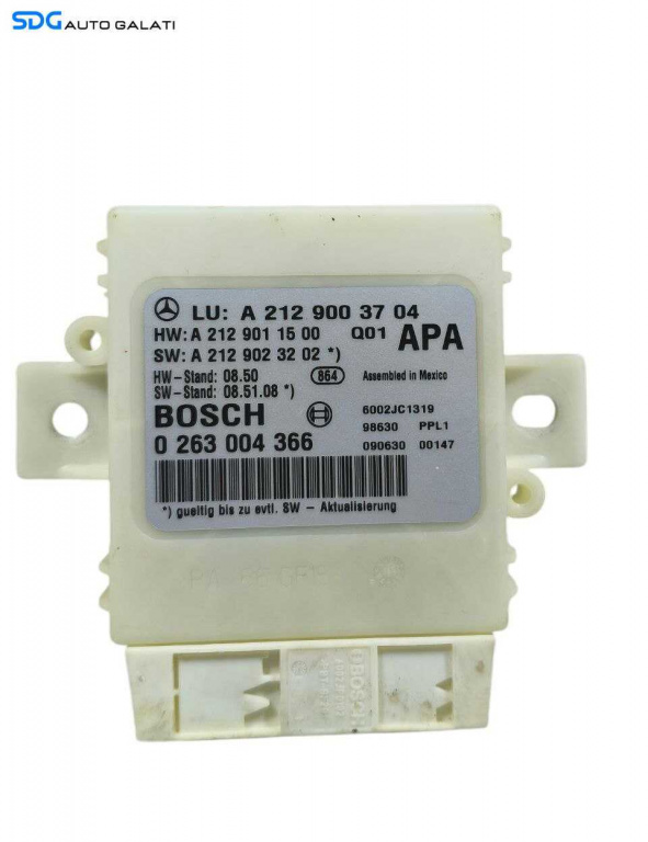 Unitate Modul Calculator PDC Senzor Senzori Parcare Mercedes Clasa E Class W212 2008 - 2016 Cod A2129003704 0263004366 [LR1339]