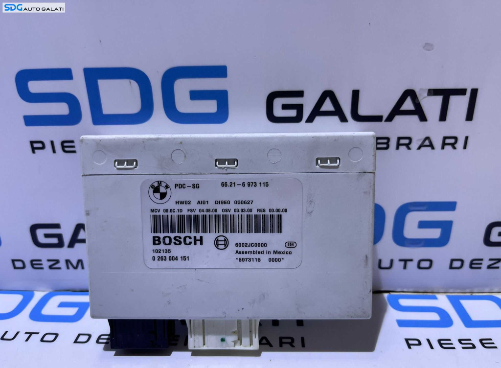 Unitate Modul Calculator Senzor Senzori Parcare Parktronic PDC BMW Seria 3 E90 E91 2005 - 2008 Cod 66216973115 6973115 0263004151 [L3472]