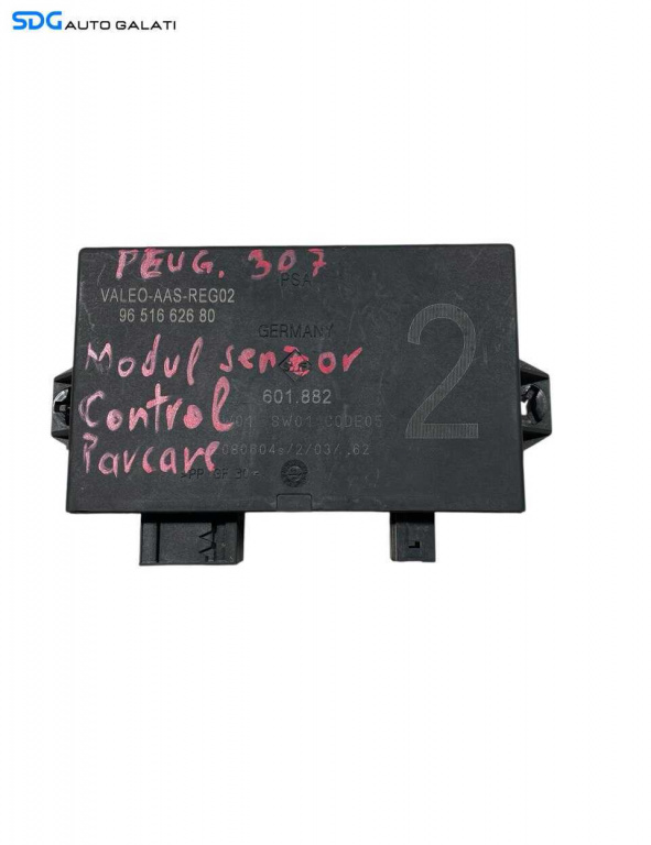 Unitate Modul Calculator Senzor Senzori Parcare Parktronic Peugeot 307 2001 - 2007 Cod 9651662680 [L6497]