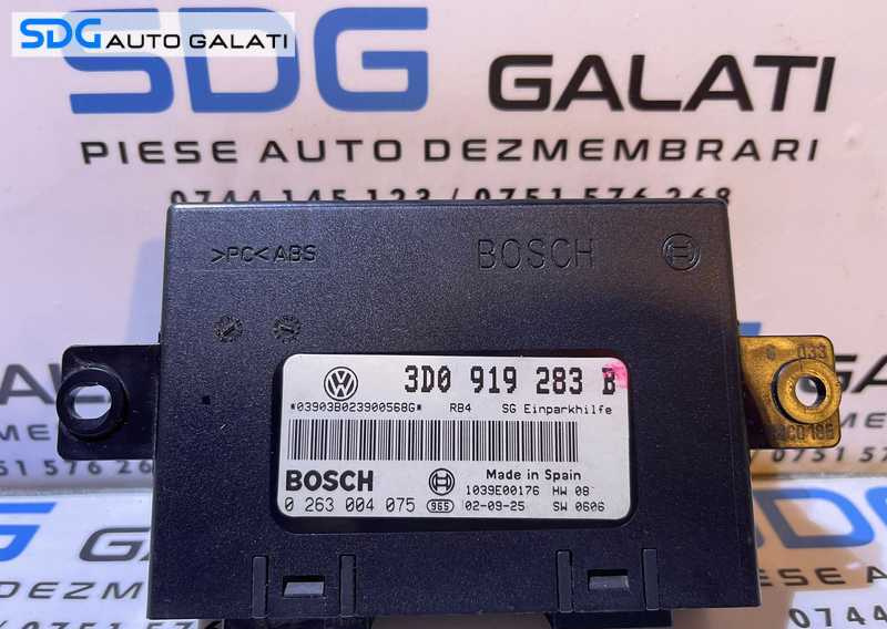 Unitate Modul Calculator Senzori Parcare Parktronic PDC VW Phaeton 2002 - 2010 Cod 3D0919283B 0263004075 [L3454]