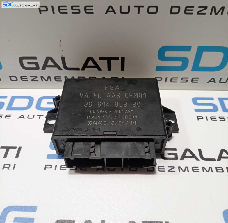 Unitate Modul Calculator Senzori Parcare Parktronic Peugeot 207 CC 2006 - 2014 Cod 9661496880 [1819]