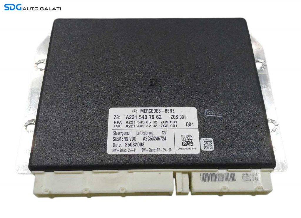 Unitate Modul Calculator Suspensie Perne Amortizoare Mercedes Clasa S Class W221 2004 - 2013 Cod A2215407962 A2215456532 A2214423202 [L6795]