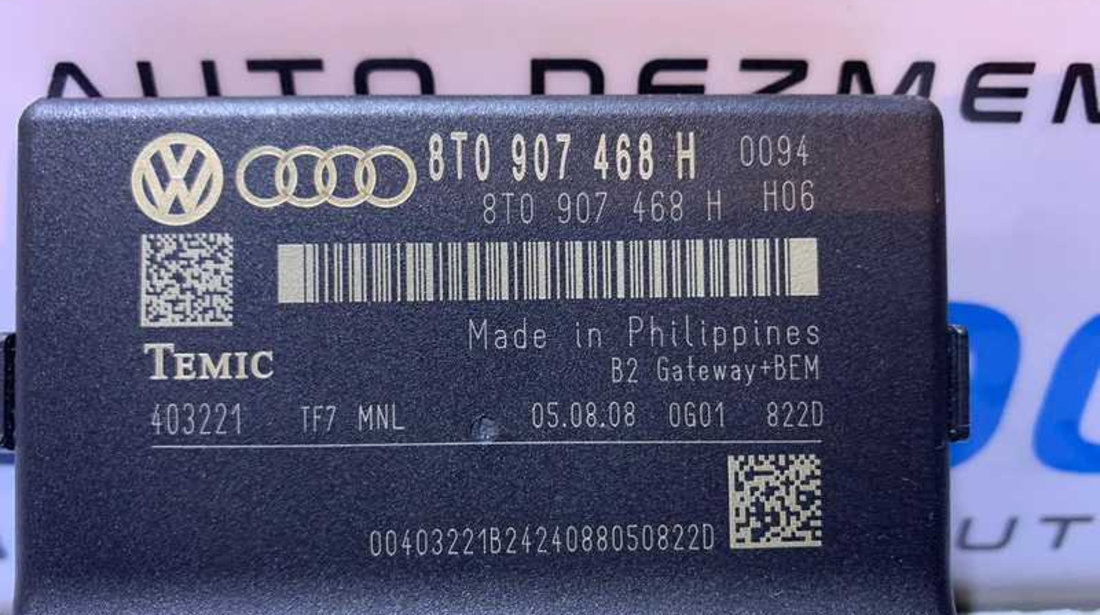 Unitate Modul Control CAN Gateway Audi A4 B8 2008 - 2012 Cod 8T0907468H