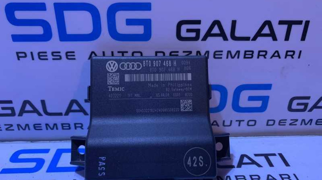 Unitate Modul Control CAN Gateway Audi A5 2008 - 2012 Cod 8T0907468H