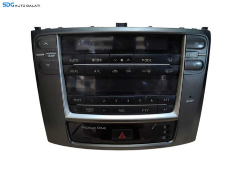 Unitate Modul Panou Comanda AC Aer Conditionat Clima Climatronic cu Afisaj Display Ecran Lexus IS IS...