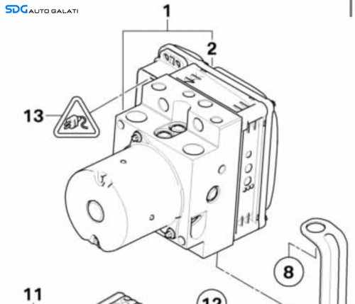 Unitate Modul Pompa ABS BMW X5 E70 2006 - 2013 Cod 0265250200 [K4861]