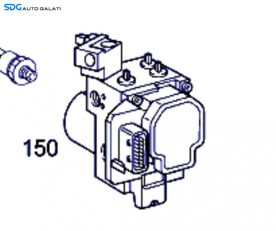 Unitate Modul Pompa ABS Mercedes Clasa A Class W168 1998 - 2005 Cod A0034314512HL A0034314512 [X4280]
