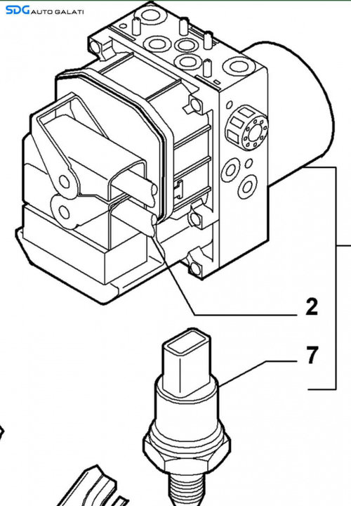 Unitate Modul Pompa ABS Rover 25 1999 - 2005 Cod 0265216803 0273004537 [X4296]