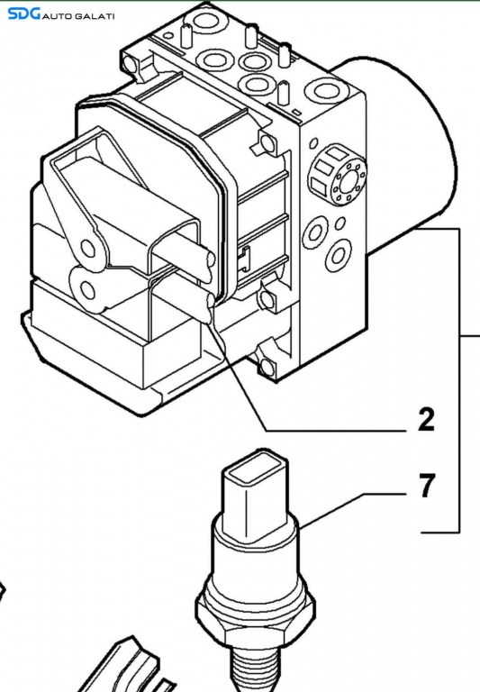 Unitate Modul Pompa ABS Rover 45 1999 - 2005 Cod 0265216803 0273004537 [X4296]