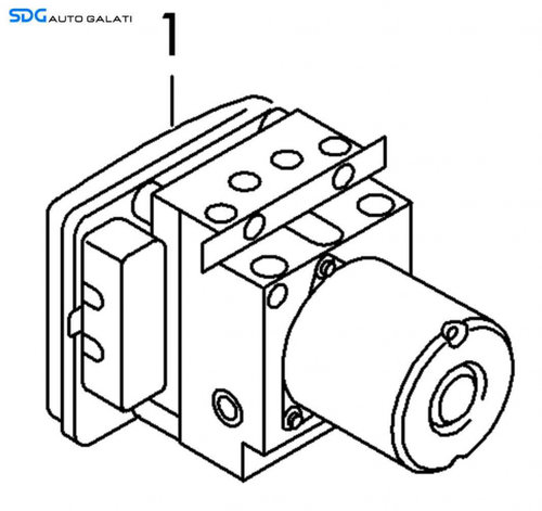 Unitate Modul Pompa ABS Seat Leon 5F 2012 - 2020 Cod 5Q0614517C 5Q0907379D [K3319]