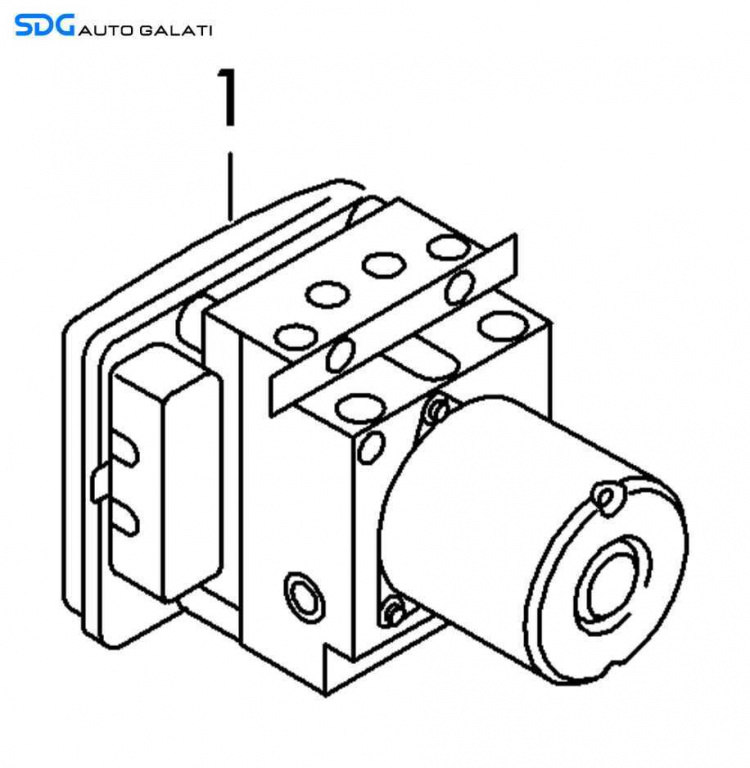 Unitate Modul Pompa ABS Skoda Octavia 3 2013 - 2017 Cod 5Q0614517Q 5Q0907379R [X4251]