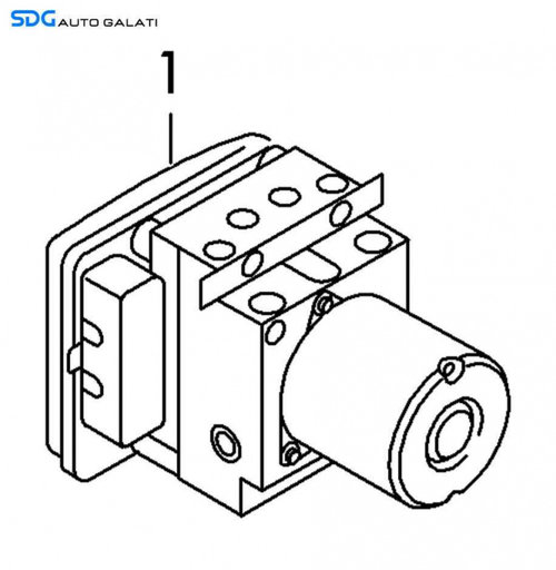 Unitate Modul Pompa ABS Skoda Octavia 3 2013 - 2017 Cod 5Q0907379L 5Q0614517K [X4249]