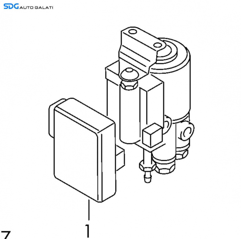 Unitate Modul Pompa ABS Volkswagen Bora 1998 - 2005 Cod 1J0614417C [X4301]