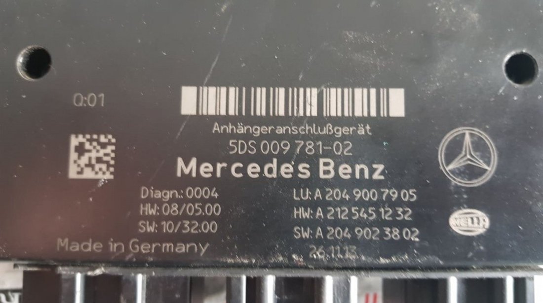 Unitate / Modul remorcare Mercedes-Benz C-Class T-Model S204 Facelift cod piesa : A2049007905