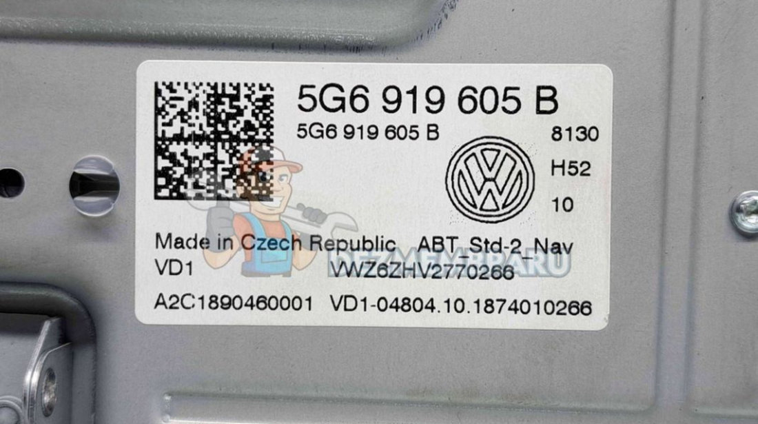 Unitate navigatie Volkswagen Passat Variant (3G5) [Fabr 2015-2023] 5G6919605B