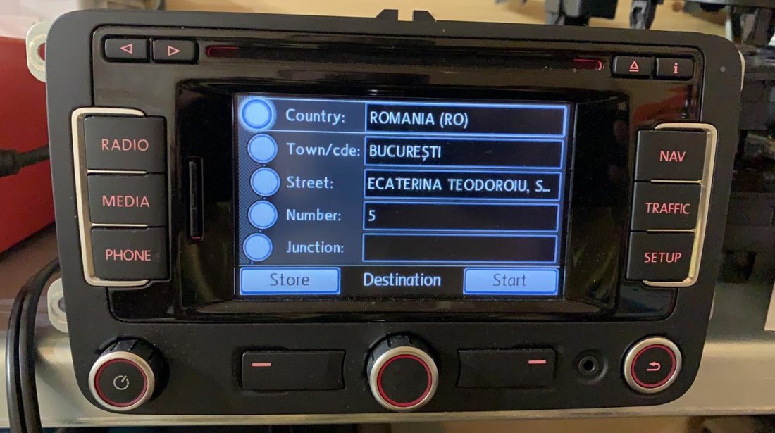 Unitate Navigatie Volkswagen RNS 310 Originala Harta Romaniei detaliata