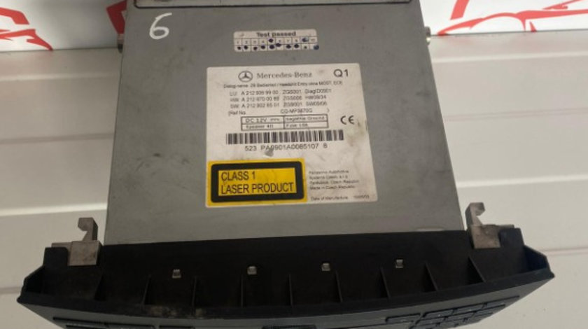 Unitate Radio CD Casetofon A2129069900 Mercedes Benz E Class W212