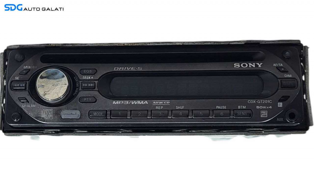 Unitate Radio CD MP3 Player Multimarca After Market Sony Volkswagen Audi Skoda Seat Peugeot Citroen Dacia Opel Ford Fiat Renault Cod CDX-CD201C 1999 - 2020 [L7365]