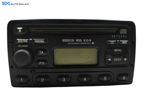 Unitate Radio CD Player 6000CD Ford Focus 1 1998 - 2004 Cod 98AP-18C815-AC [LR1262]