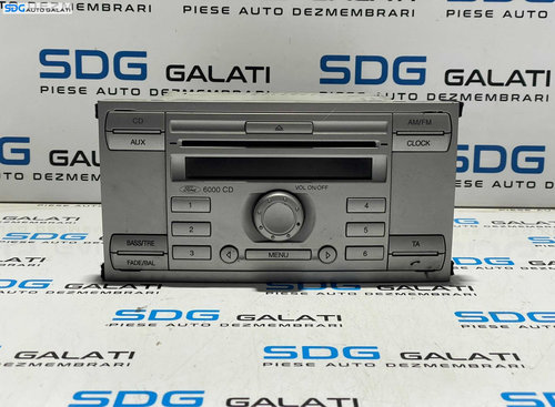 Unitate Radio CD Player 6000CD Single CD KW2000 Ford Galaxy 2 2006 - 2015 Cod 8V4T-18C815-AC [L3114]