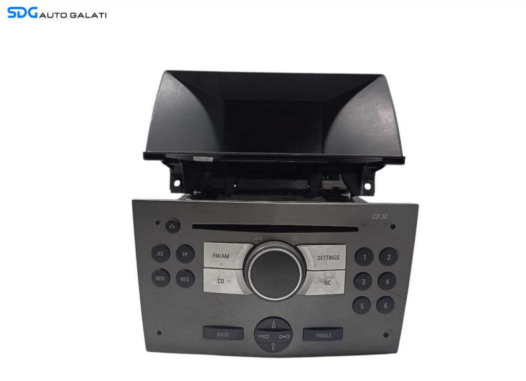 Unitate Radio CD Player Blaupunkt cu Display CD30 Opel Astra H 2004 - 2010 Cod 453116246 13190856 13275077 [L6669]