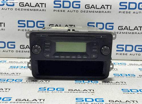 Unitate Radio CD Player BLUES cu Sertar Depozitare Skoda Fabia 2 2007 - 2014 Cod 5J0035152D [L3101]