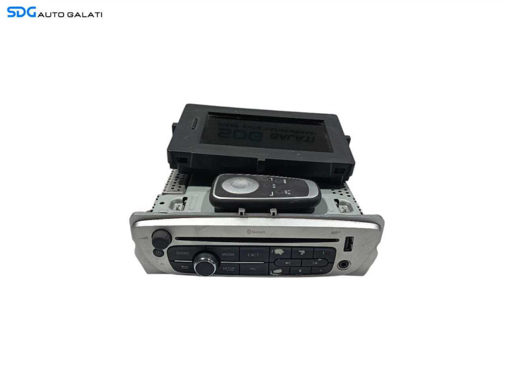 Unitate Radio CD Player Bluetooth cu Display si Telecomanda Renault Megane 3 2008 - 2015 Cod 281153266R 259153398R [L6733]