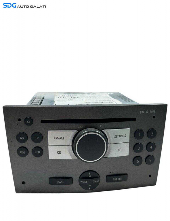 Unitate Radio CD Player CD30 MP3 Opel Astra H 2004 - 2010 Cod 93183869 [LR1078]