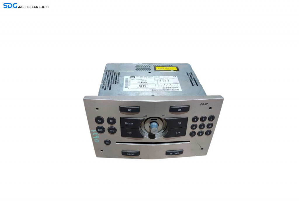 Unitate Radio CD Player CD30 Opel Astra H 2004 - 2010 Cod 13263051 [L5591]