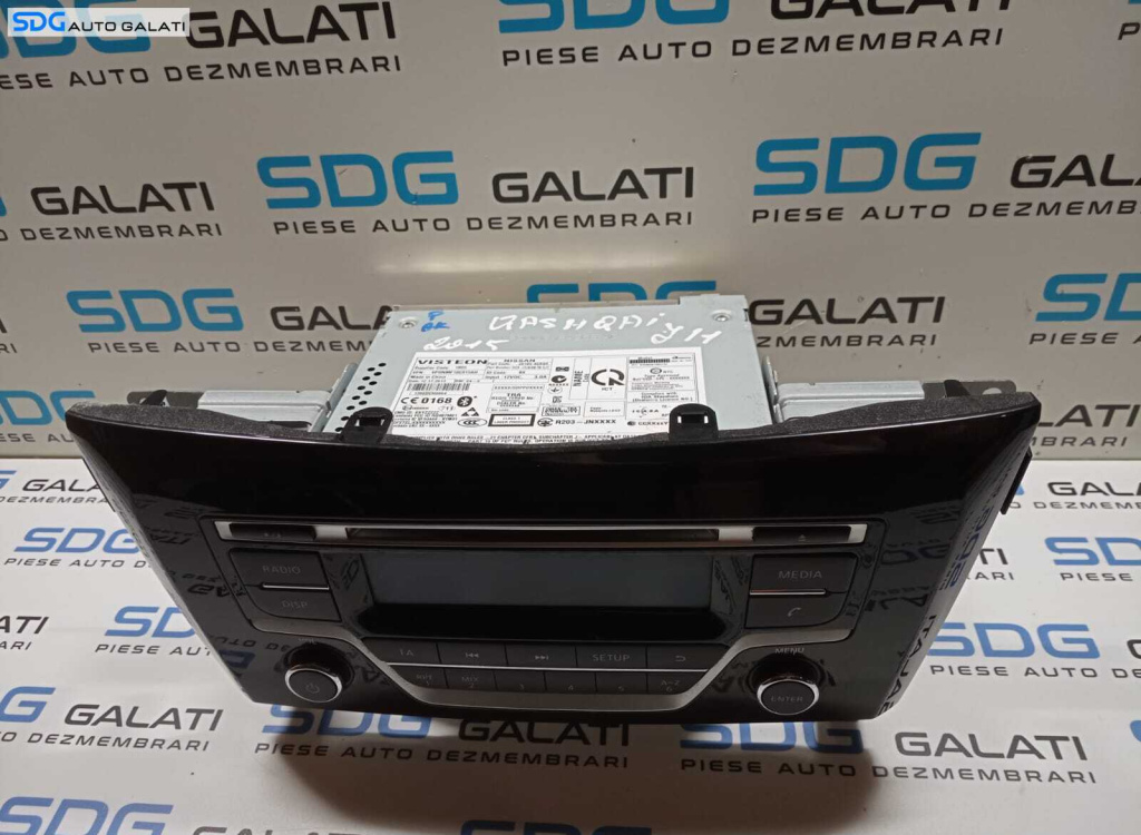 Unitate Radio CD Player cu Bluetooth Nissan Qashqai J11 2007 - 2015 Cod 281854CA0A VPDNMF-18A965-AC [M3800]