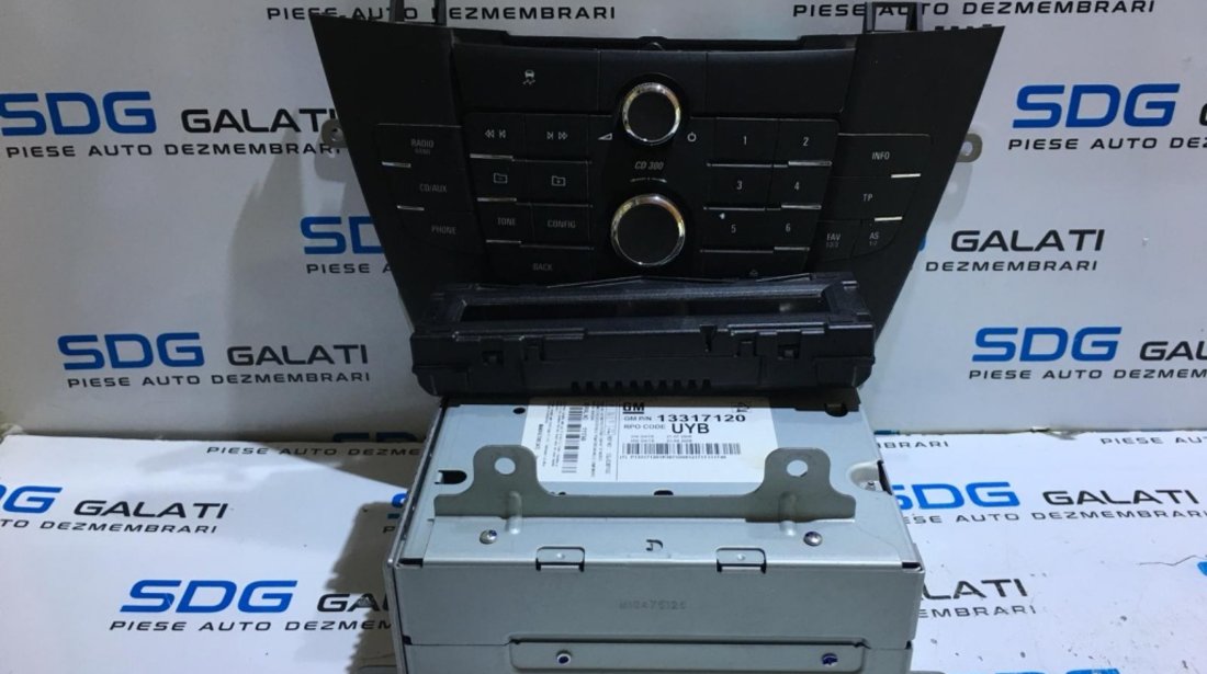 Unitate Radio CD Player cu Display CD300 Opel Insignia 2008 - 2013 Cod Piesa : 13317120 / 13233977F / 13273252