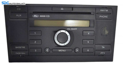 Unitate Radio CD Player Ford Mondeo MK3 2000 - 2007 Cod 10R-021645 3S7T-18C815-AD [L7429]