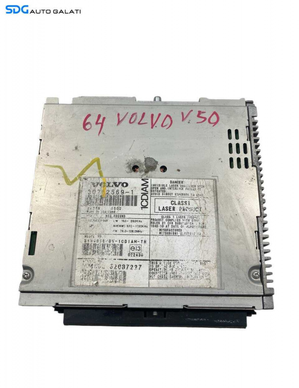 Unitate Radio CD Player Volvo S60 2004 - 2012 Cod 30752569 [L6589]