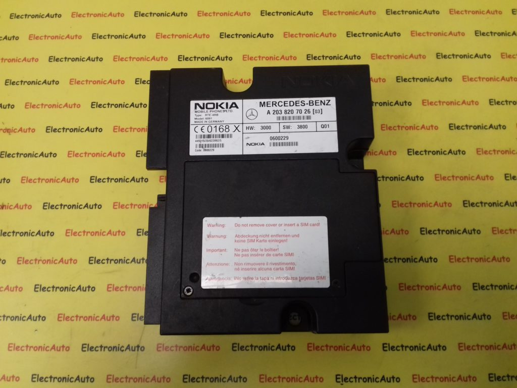 Unitate Telefon Nokia Mercedes S, C Class, A2038207026