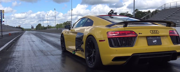 Urmareste un Audi R8 de 1250 CP doborand recordul la 0 - 402 metri