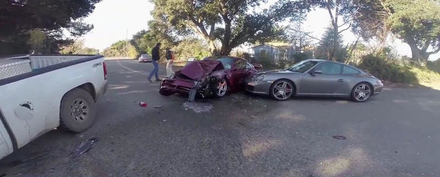 Urmarile unui accident auto cu pagube de sute de mii de dolari