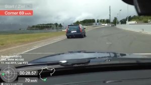 Urmarire spectaculoasa la Nurburgring intre un BMW M3 si un... Volvo 850