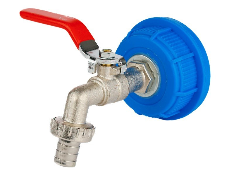 Șurub 51 Mm Cu Robinet Roșu De 1/2&quot;. 63590