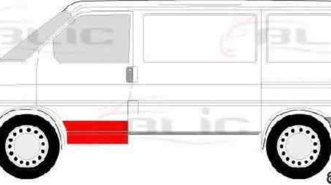 Usa, caroserie VW TRANSPORTER IV bus (70XB, 70XC, 7DB, 7DW) BLIC 6015-00-9558121P